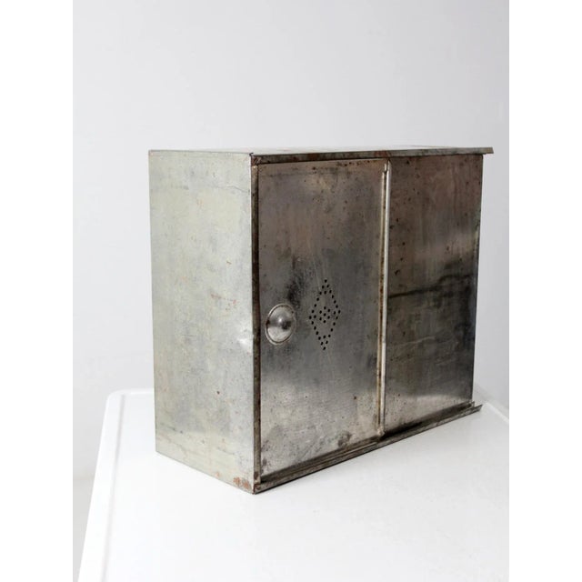 Vintage Metal Bread Box For Sale - Image 10 of 11