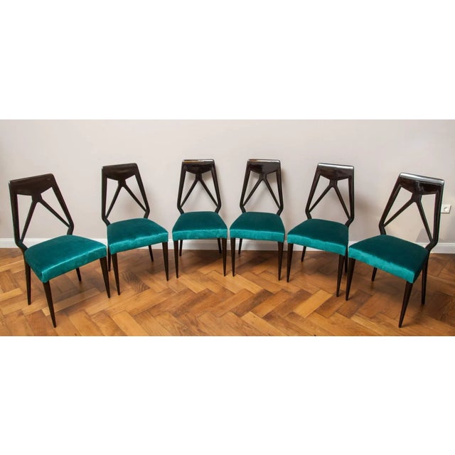Mid-Century Dining Chairs by Vittorio Dassi, Set of 6 For Sale - Image 6 of 10