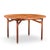 Jens Risom Mid Century Walnut Round Expanding Dining Table With 3 Leaves For Sale In Chicago - Image 6 of 16