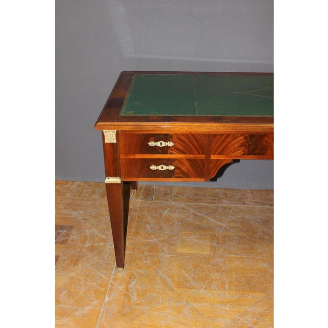 Large Flat Desk in Mahogany, 1930s For Sale - Image 4 of 18