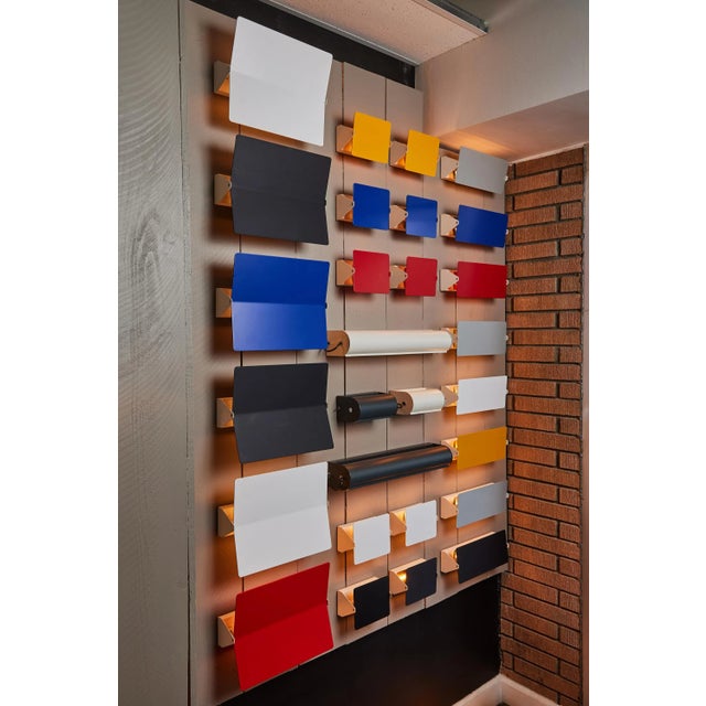 Large Charlotte Perriand 'Applique à Volet Pivotant Plié' Wall Light in White For Sale - Image 11 of 12