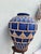 Bleu Majorelle Terracotta Woven Vessel / Vase — Cobalt Blue Mediterranean Coastal For Sale - Image 10 of 11