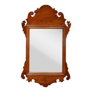 Antique Small Mahogany Wall Mirror For Sale