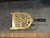 Wood Antique Brass and Iron Fireplace Trivet For Sale - Image 7 of 7