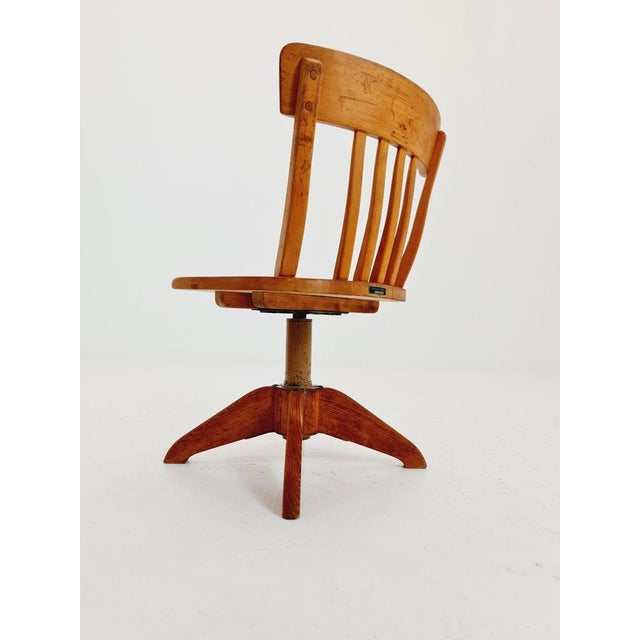 Bauhaus Swivel Office Chair in Wood by Sedus, 1930s For Sale - Image 14 of 18