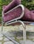 Halina Armchair in Purple Upholstered and Chrome Finish by Hellerau For Sale - Image 4 of 11
