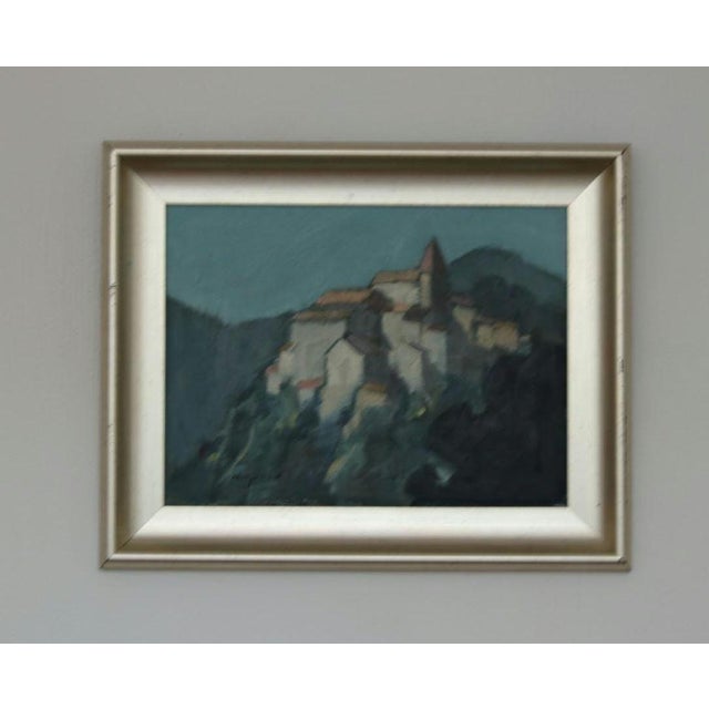 Bengt Hillgrund, Village Motif, 1950s, Oil on Canvas, Framed For Sale - Image 4 of 18