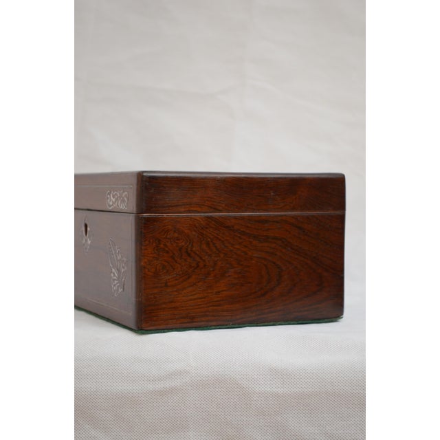 Victorian Rosewood Jewellery Box with Tray, 1840 For Sale - Image 11 of 13
