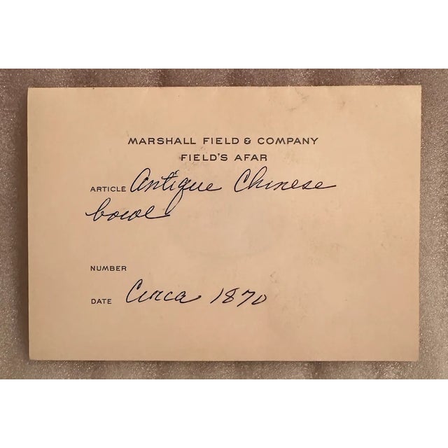 White Antique Hand-Painted Chinese Porcelain Bowl From Qing Dynasty With Provenance For Sale - Image 8 of 11