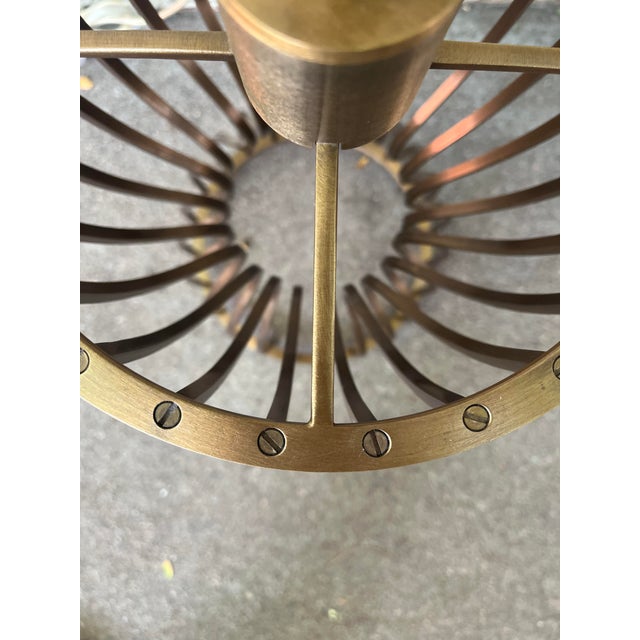 Baker Furniture Company 1990s Barbara Barry for Baker Italian Bronze Hourglass Form Table Lamp For Sale - Image 4 of 5