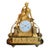 1800 French Artisan Empire Gold Bronze Mantel Clock For Sale