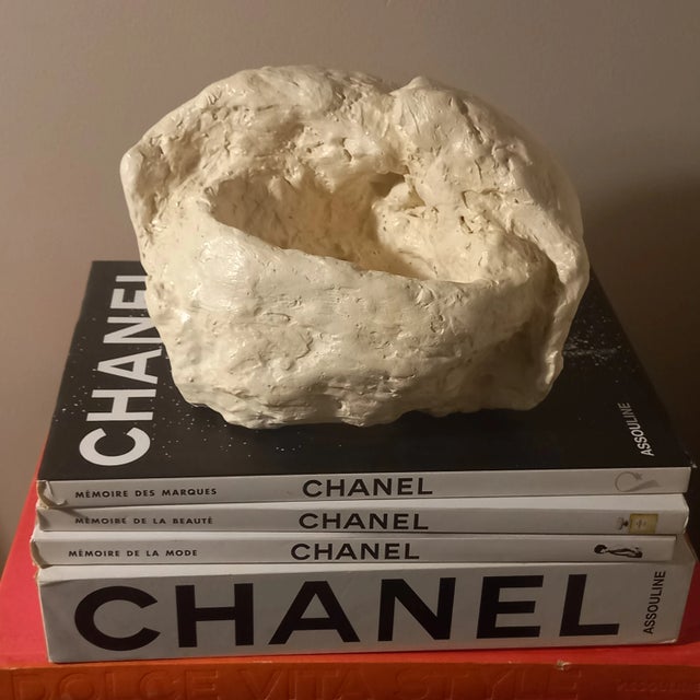 Vintage Plaster Abstract Natural Color Palette Sculpture For Sale - Image 9 of 12