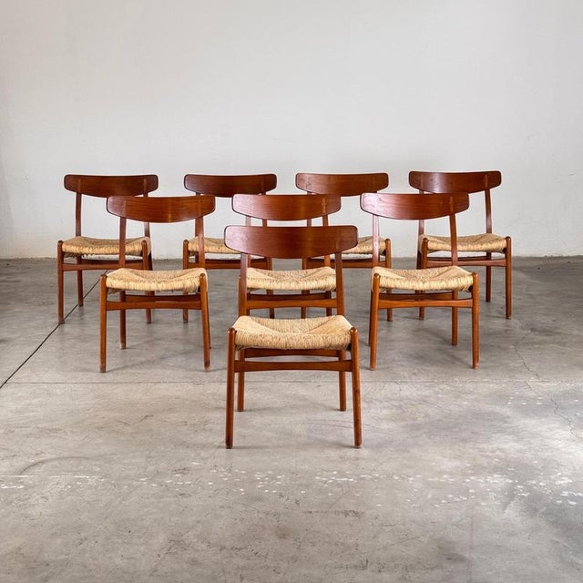 CH23 Dining Chairs by Hans J. Wegner for Carl Hansen, Denmark, 1951, Set of 8 For Sale - Image 3 of 18