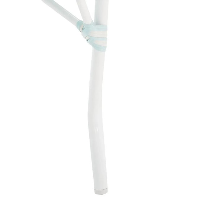 Wood California Side Chair, Set of 2 - Baby Blue/White For Sale - Image 7 of 9