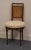 Hickory Furniture Hickory Furniture Asian Inspired Faux Bamboo Cane Back Side Chair W. Round Seat For Sale - Image 4 of 9