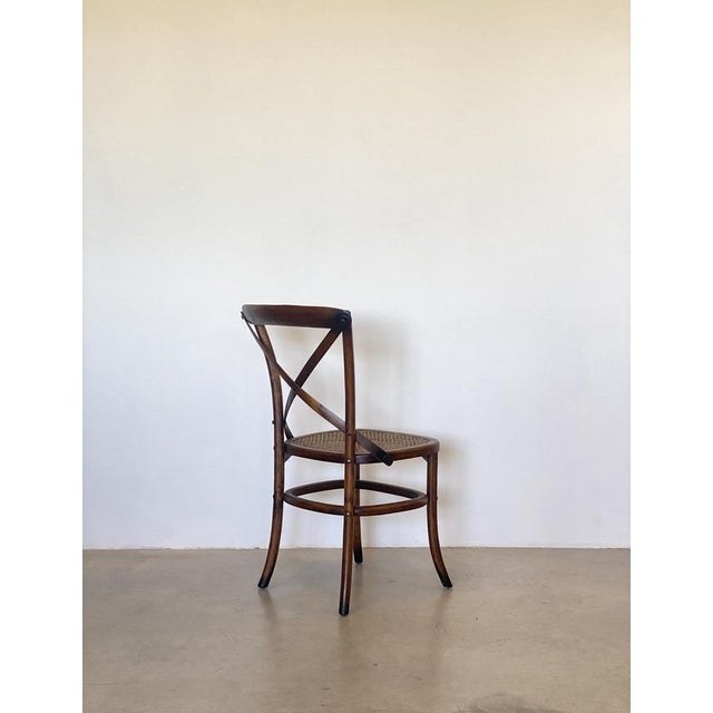 Wood Chairs in Beech Wood and Vienna Straw, 1960s, Set of 4 For Sale - Image 7 of 18