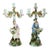 Pair 21" Meissen Style Figural & Floral Porcelain Candelabras C1890 For Sale