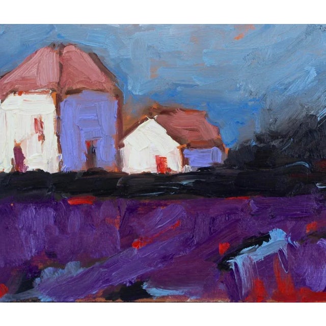 Modern Impressionist Oil Landscape, Afternoon Glow For Sale - Image 4 of 8