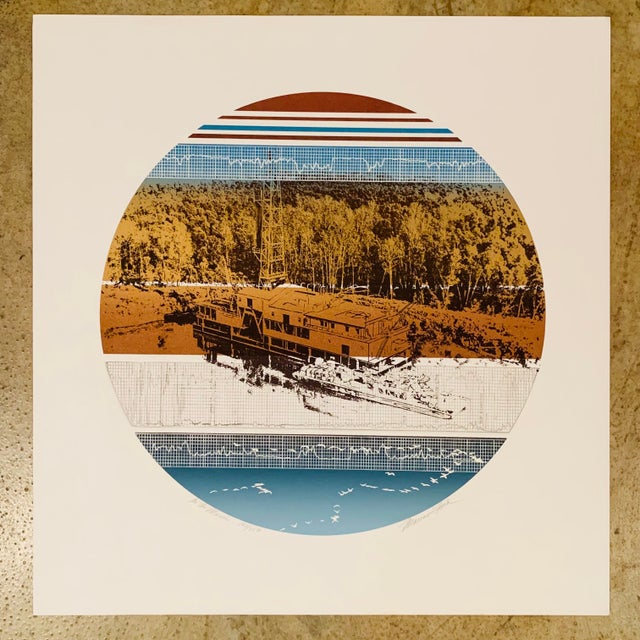 Mid-Century Geometric Print by Marian Ford For Sale - Image 10 of 10