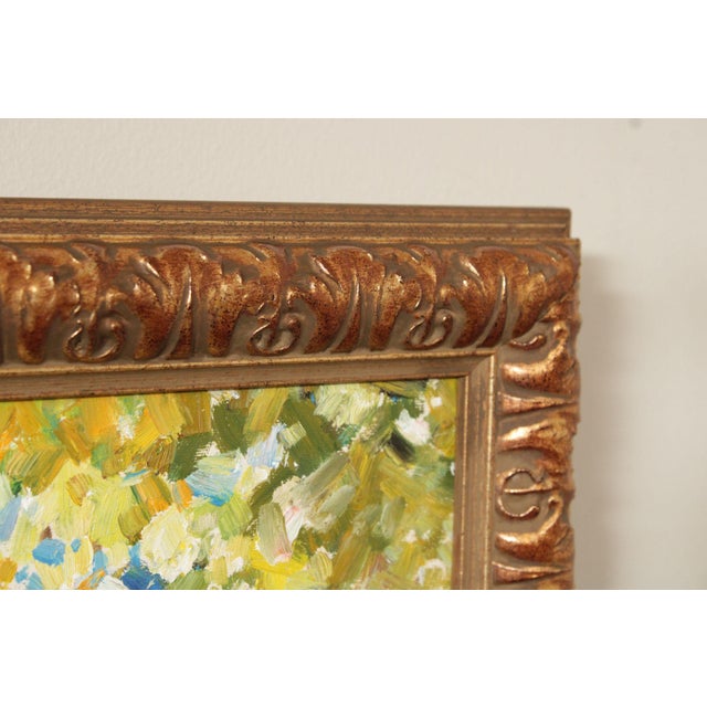 Amy Yalanskyi Impressionist Style Oil Painting, Courtyard Afternoon For Sale - Image 12 of 12