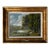 1976 French “Le Lac” Impressionist Landscape Oil on Canvas Painting by M. Roche, Framed/ Sold For Sale