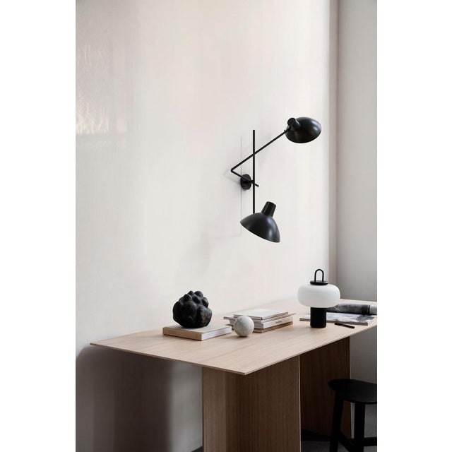 Black VV Cinquanta Twin Wall Lamp by Vittoriano Viganò for Astep For Sale - Image 3 of 9
