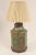 Chinoiserie Antique Tole Green and Gilt Decorated Tea Canister Lamp For Sale - Image 3 of 11