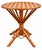 Vintage Woven Rattan Garden Set of Round Table and Armchairs, 1950s, Set of 5 For Sale - Image 6 of 15