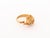 Late 20th Century 18k Yellow Gold Ruby Diamond Emerald Leopard-Form Ring For Sale - Image 5 of 9