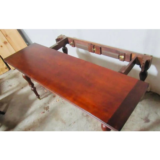 Dining Table - Vintage - 1980's Ethan Allen British Classics Collections Convertible Dining Table - No Longer in Production For Sale - Image 9 of 9