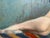 Elongated Female Nude, Early 20th Century, Oil Painting on Canvas For Sale - Image 6 of 11