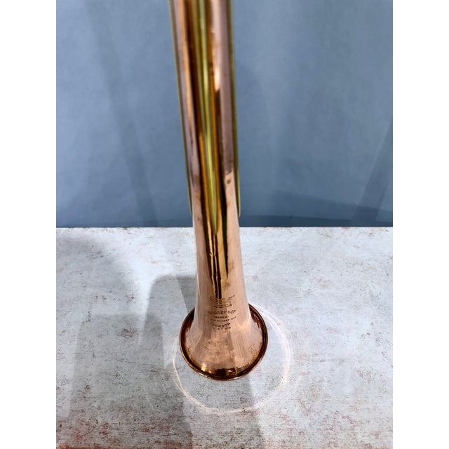 Metal Antique English Brass and Copper Coaching Horn by Boosey & Co., Circa 1880 For Sale - Image 7 of 17