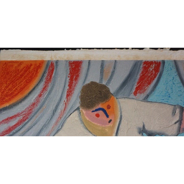 1990s Sandro Chia Untitled #5 Carborundum Etching Handmade Paper Hand Signed and Numbered Art For Sale - Image 4 of 4