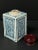 Chinese Late 19th Century Chinese Art Blue and White Porcelain Tea Caddy With Wooden Cover For Sale - Image 3 of 10
