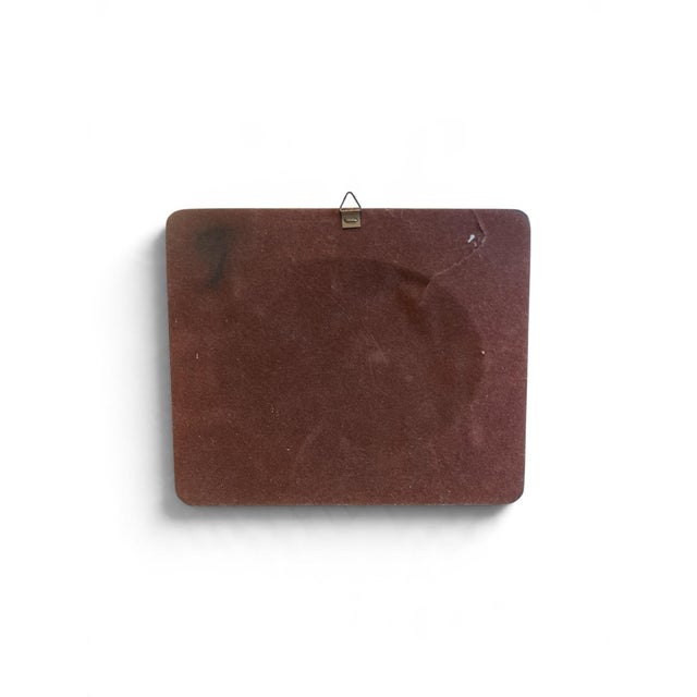 English Vintage George Stubbs "Eclipse" Horse Print in Burl Wood Oval-Cut Frame - Miniature For Sale - Image 3 of 3