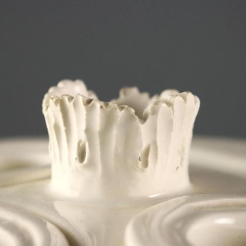 Antique Inkwell in Earthenware, Central Italy, Mid-19th Century For Sale - Image 4 of 8