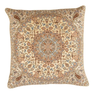 Pasargad DC Silk Termeh Tapestry Pillow For Sale