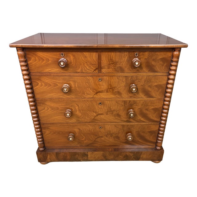 Victorian Mahogany Chest of Drawers, 1860 For Sale