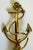 Nautical Vintage Brass Nautical Anchor Lamp Finial With Rope Detail For Sale - Image 3 of 5