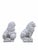 Vintage Neoclassical Style Heraldic Lion Sculptures with Sphere & Shield – Set of 2 Decorative pair of neoclassical-style...