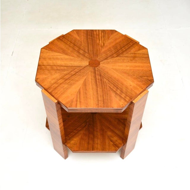 Art Deco Occasional Coffee Table in Walnut, 1930s For Sale - Image 4 of 7