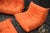Togo Sofa in Orange Microfiber Set by Michel Ducaroy for Ligne Roset, Set of 5 For Sale - Image 7 of 11
