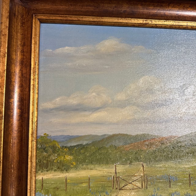 Late 20th Century Vintage Original Landscape Oil Painting For Sale - Image 5 of 9
