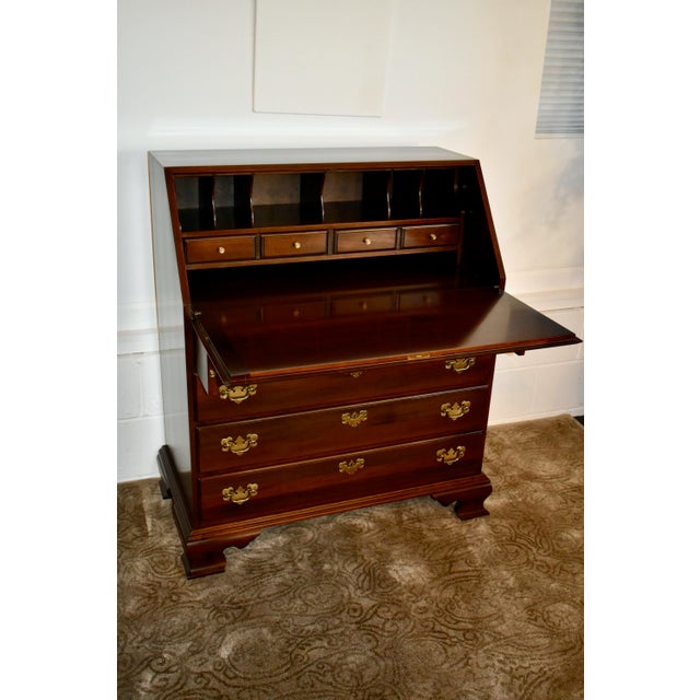 Vintage Traditional Ethan Allen Slant Front Desk Chairish