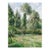 Vintage French Impressionist Art Print – Green Tree Landscape by Camille Pissarro, 12" X 16" For Sale