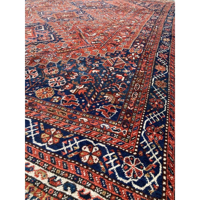 Vintage Qashqai Rug, 1920s For Sale - Image 9 of 18