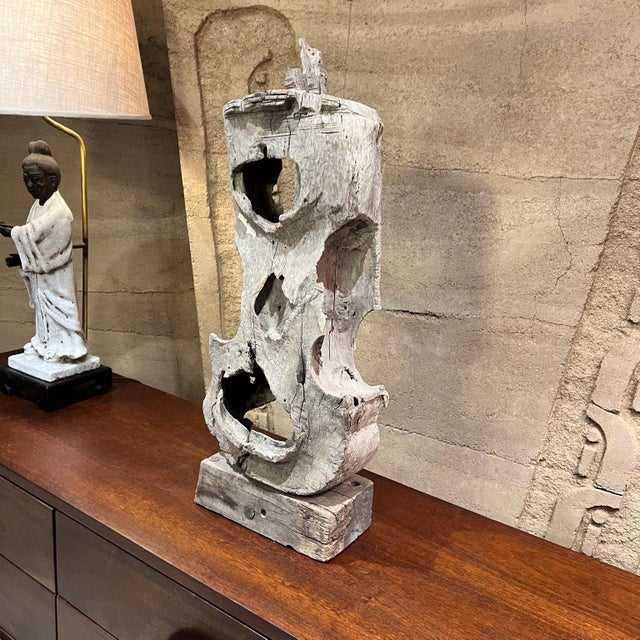 1950s Abstract Art Mesquite Wood Sculpture Mexico For Sale - Image 12 of 12