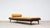 Daybed model 161 by hans olsen for bramin, denmark, 1957. Its low profile and wooden base highlight the piece’s lightness....