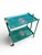 1960s Folding Green Trolley with Floral Decor, 1960s-1970s For Sale - Image 5 of 12