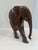 Vintage Hand-Carved African Kiaat Wood Elephant Sculpture – Organic Modern Safari Decor, 13.5” For Sale - Image 4 of 7